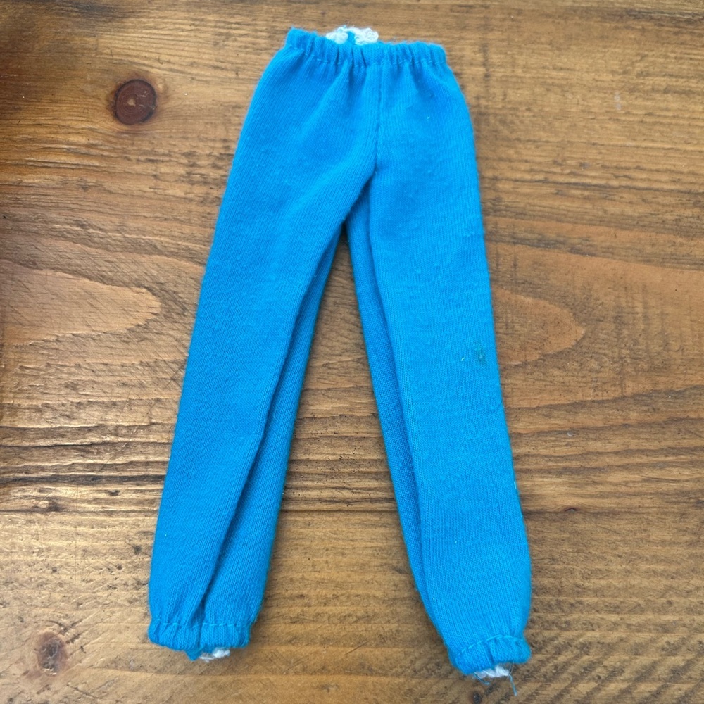 Vintage-Mattel-Barbie-Skipper-Turquoise Capri Style Pants as is